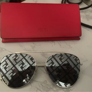 Fendi Mirrored Sunglasses with Logo